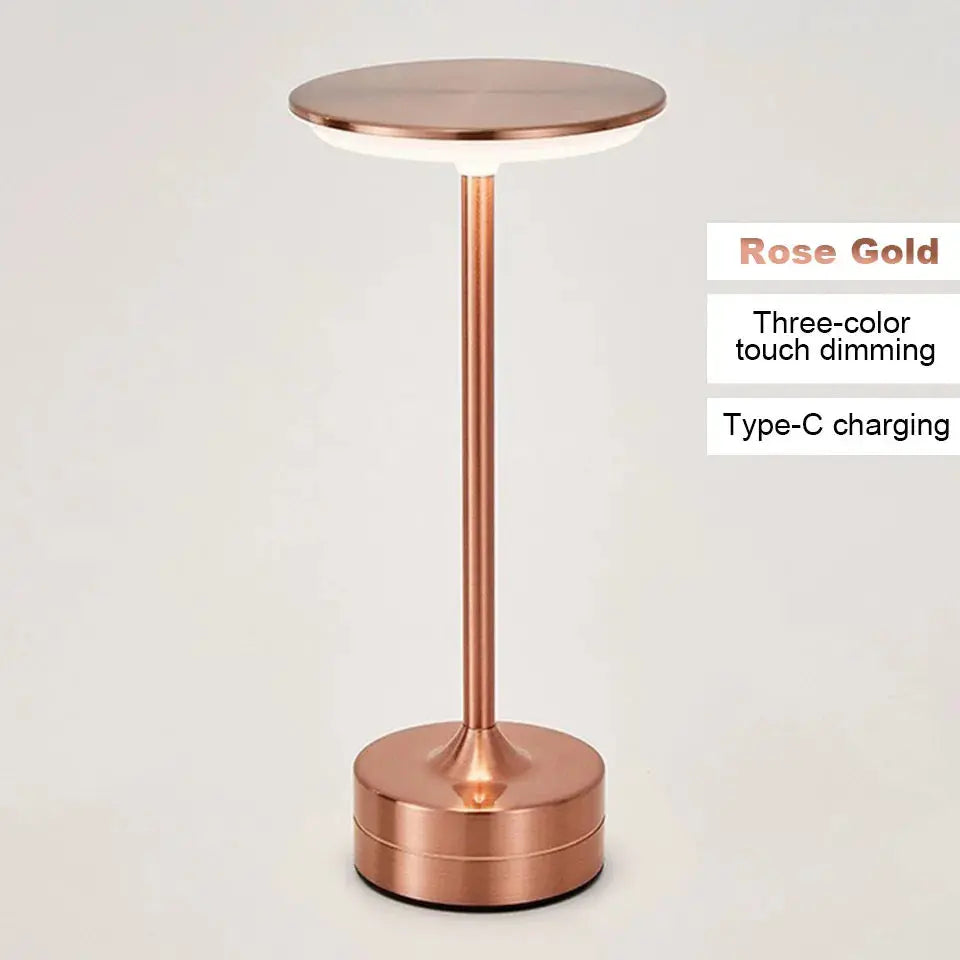 Touch Sensor LED Table Lamp – USB Rechargeable, Portable Night Light for Bedroom, Reading, Restaurant & Hotel
