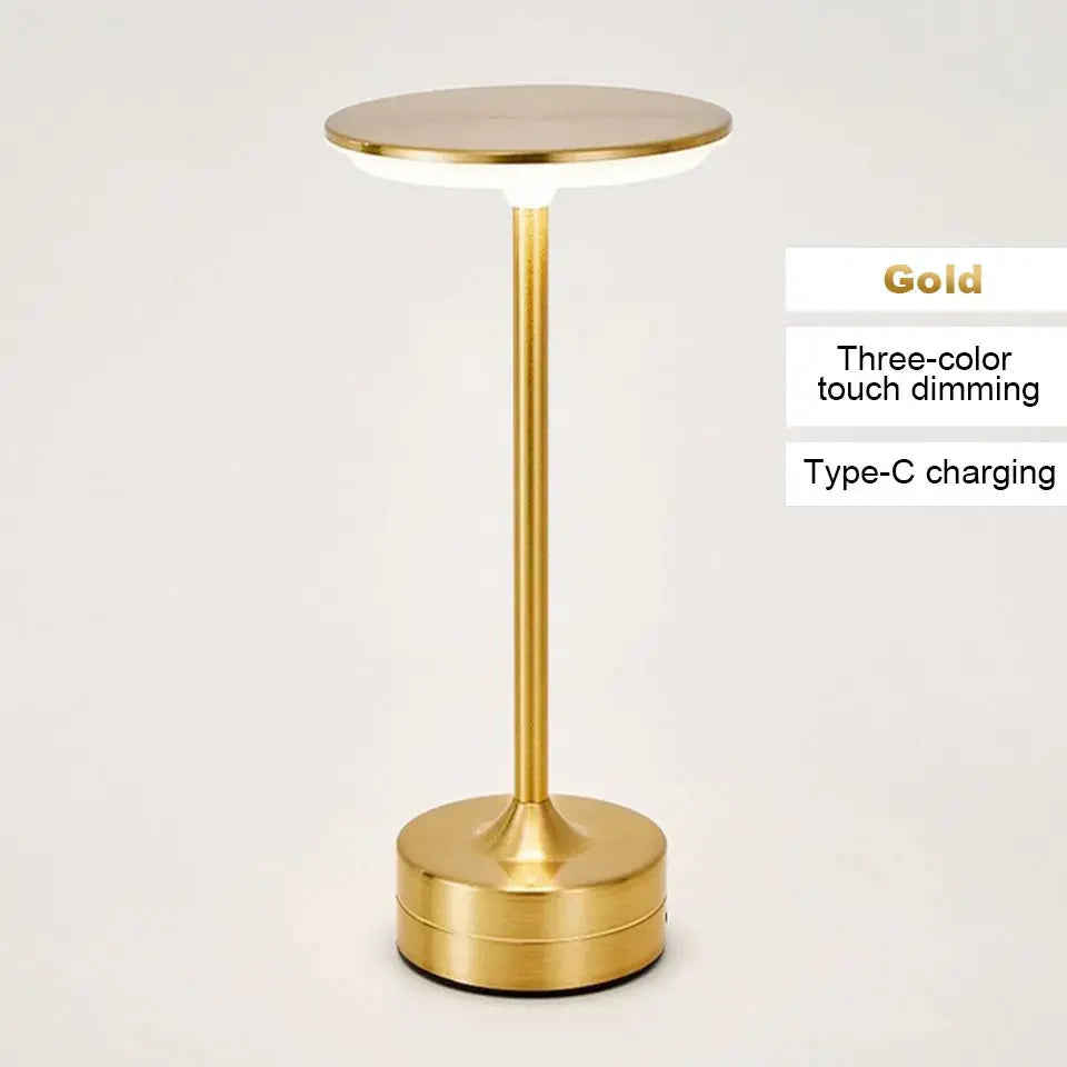 Touch Sensor LED Table Lamp – USB Rechargeable, Portable Night Light for Bedroom, Reading, Restaurant & Hotel