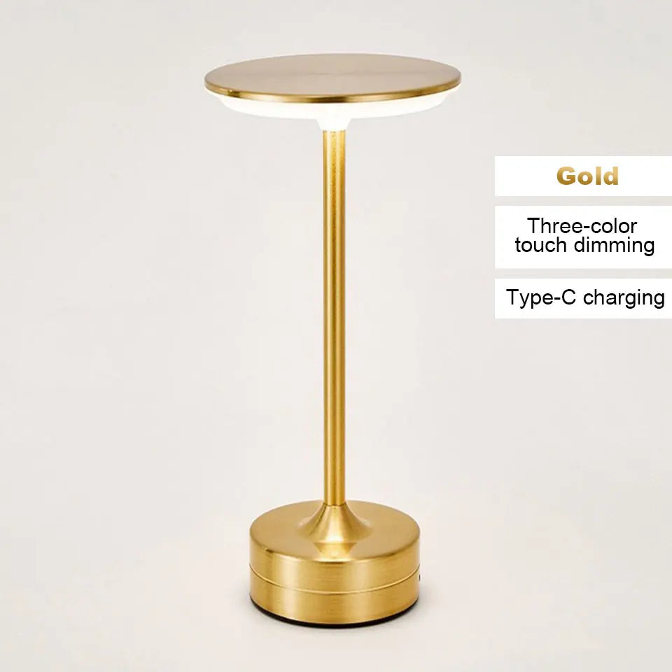 Touch Sensor LED Table Lamp – USB Rechargeable, Portable Night Light for Bedroom, Reading, Restaurant & Hotel