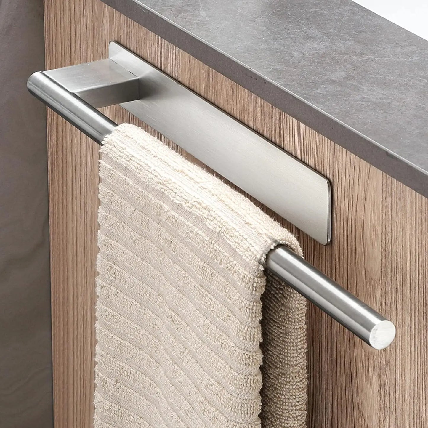Bathroom Towel Racks No Drill Double Adhesive Towel Bar Stainless Steel 39CM